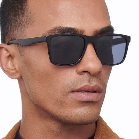 Vincent Chase Polarized Black Full Rim Square left side