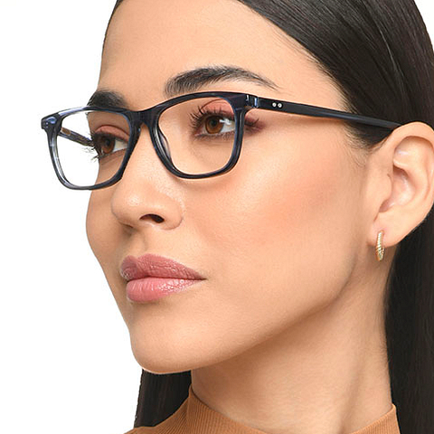 Vincent Chase Online Sky Blue Full Rim Rectangle left side