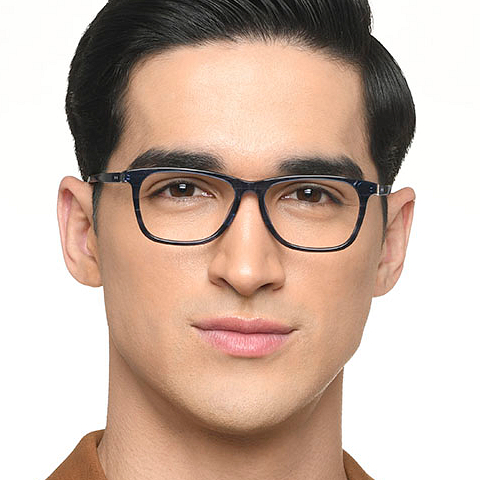 Vincent Chase Online Sky Blue Full Rim Rectangle left side