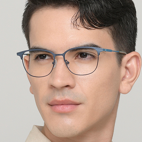 Vincent Chase Online Sky Blue Full Rim Square right side Vincent Chase Online Sky Blue Full Rim Square right side