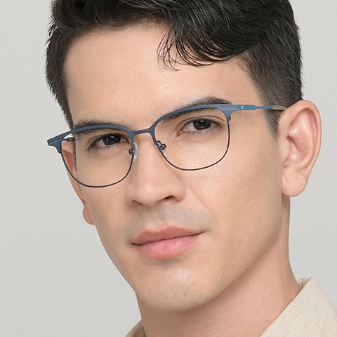 Vincent Chase Online Sky Blue Full Rim Square left side Vincent Chase Online Sky Blue Full Rim Square left side