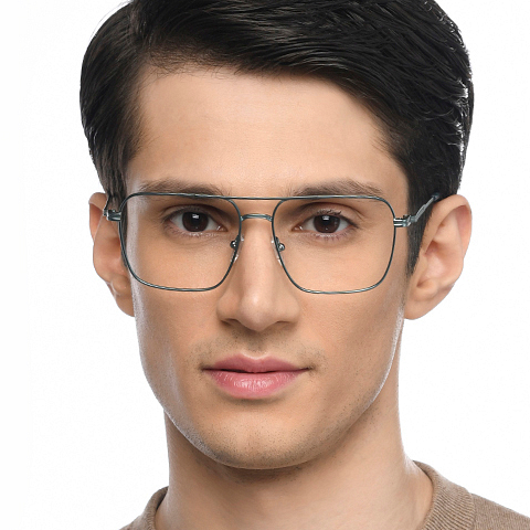 Vincent Chase Sky Blue Full Rim Square left side