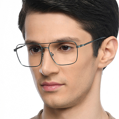 Vincent Chase Sky Blue Full Rim Square right side