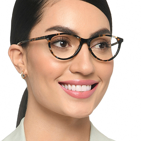 Vincent Chase Online Light Brown Full Rim Cat Eye right side