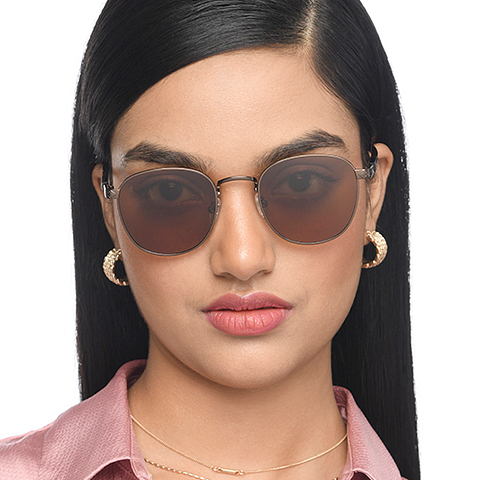Vincent Chase Online Light Brown Full Rim Round left side Vincent Chase Online Light Brown Full Rim Round left side