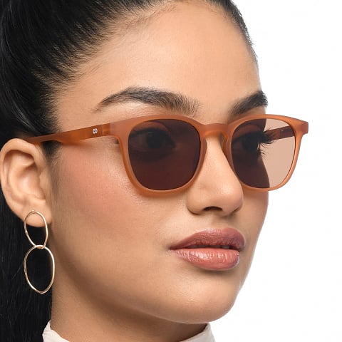 Lenskart Hustlr Mocha Full Rim Square left side