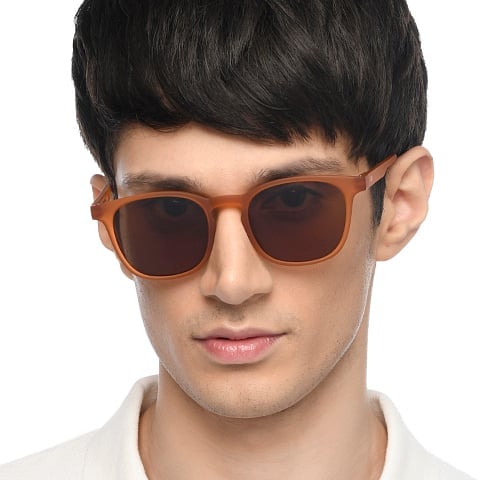Lenskart Hustlr Mocha Full Rim Square left side
