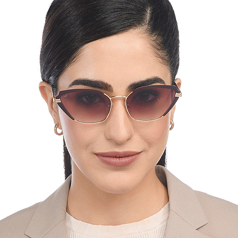 Vincent Chase Online Gold Full Rim Cat Eye left side Vincent Chase Online Gold Full Rim Cat Eye left side
