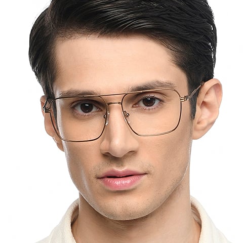 Vincent Chase Dark Brown Full Rim Square left side