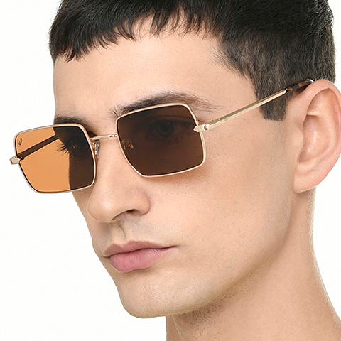 Vincent Chase Polarized Gold Full Rim Rectangle right side