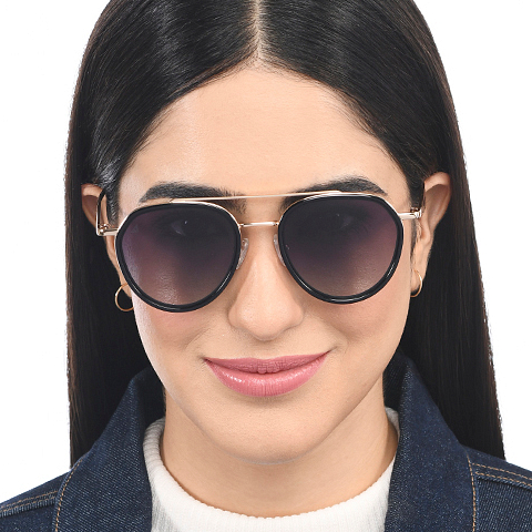 Vincent Chase Online Black Full Rim Aviator right side