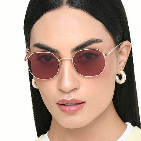 Vincent Chase Online Gold Full Rim Geometric right side