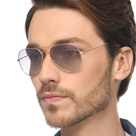 Vincent Chase Gold Full Rim Aviator left side