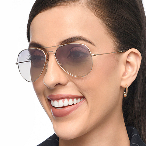 Vincent Chase Gold Full Rim Aviator left side