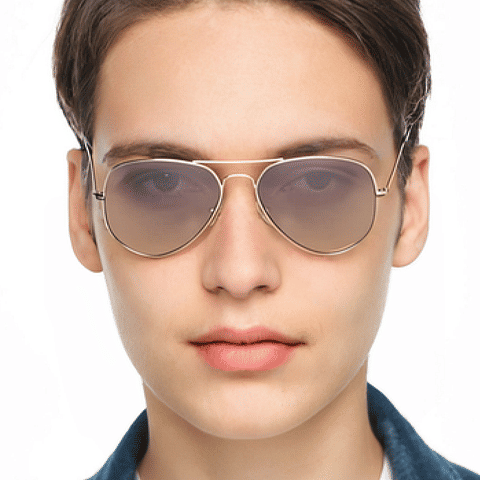 Vincent Chase Gold Full Rim Aviator right side