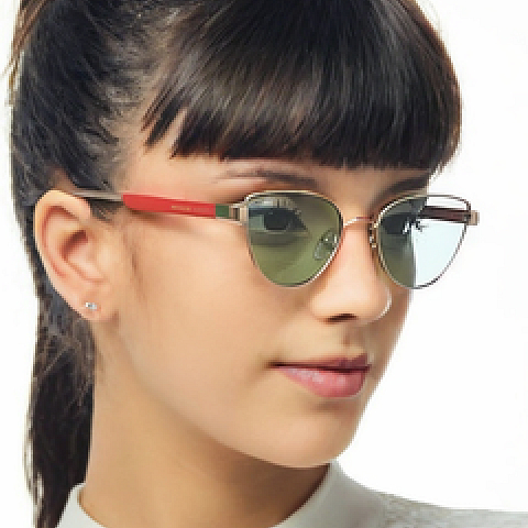 Vincent Chase Gold Full Rim Cat Eye left side