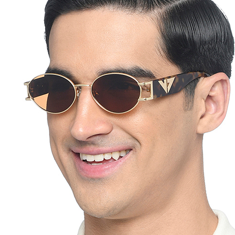 Vincent Chase Online Gold Full Rim Round left side Vincent Chase Online Gold Full Rim Round left side