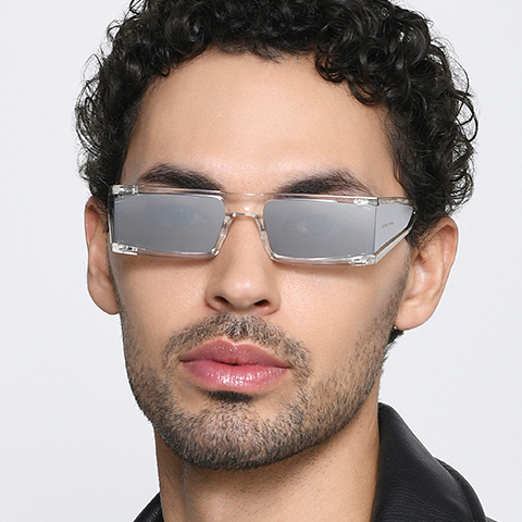 Vincent Chase Online Crystal Transparent Half Rim Square left side Vincent Chase Online Crystal Transparent Half Rim Square left side