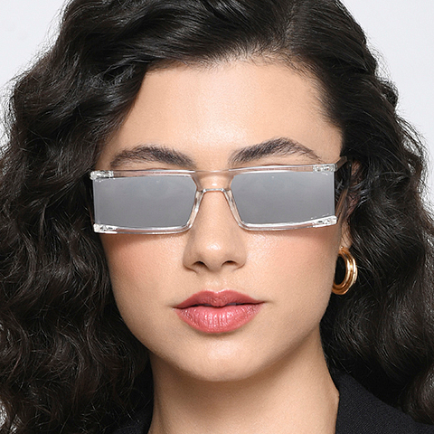 Vincent Chase Online Crystal Transparent Half Rim Square left side Vincent Chase Online Crystal Transparent Half Rim Square left side