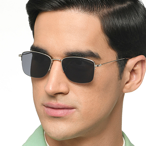 Vincent Chase Online Silver Half Rim Rectangle left side Vincent Chase Online Silver Half Rim Rectangle left side
