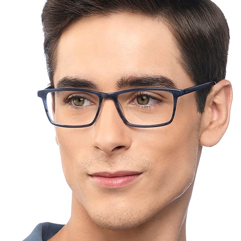Vincent Chase Online Gray Transparent Full Rim Rectangle left side
