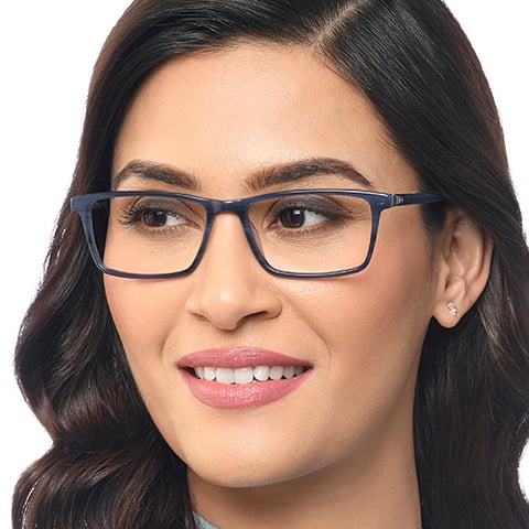 Vincent Chase Online Gray Transparent Full Rim Rectangle left side