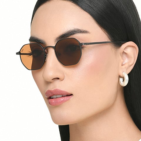 Vincent Chase Polarized Mid Gunmetal Full Rim Round right side