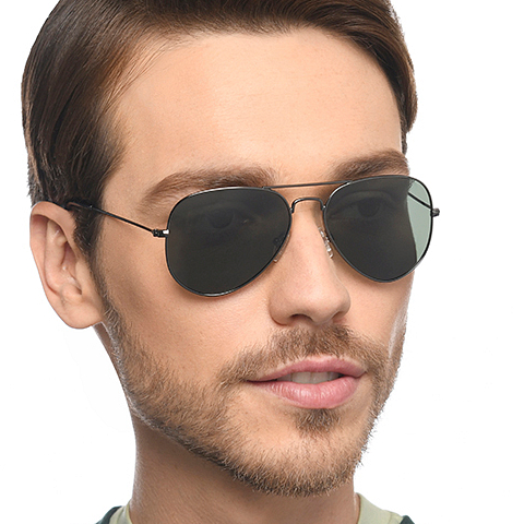 Vincent Chase Polarized Mid Gunmetal Full Rim Aviator right side