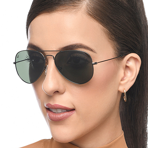 Vincent Chase Polarized Mid Gunmetal Full Rim Aviator right side