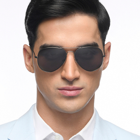 Vincent Chase Online Mid Gunmetal Full Rim Aviator right side
