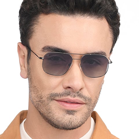 Vincent Chase Polarized Mid Gunmetal Full Rim Rectangle right side