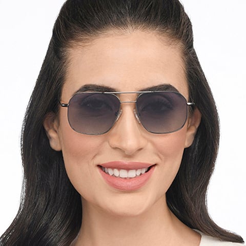 Vincent Chase Polarized Mid Gunmetal Full Rim Rectangle right side