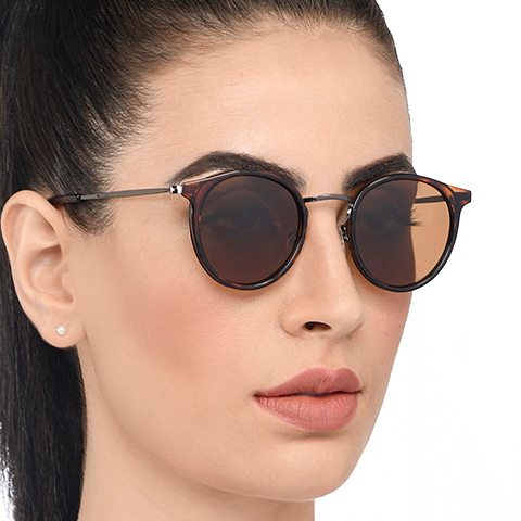 Vincent Chase Polarized Mid Gunmetal Full Rim Round left side Vincent Chase Polarized Mid Gunmetal Full Rim Round left side