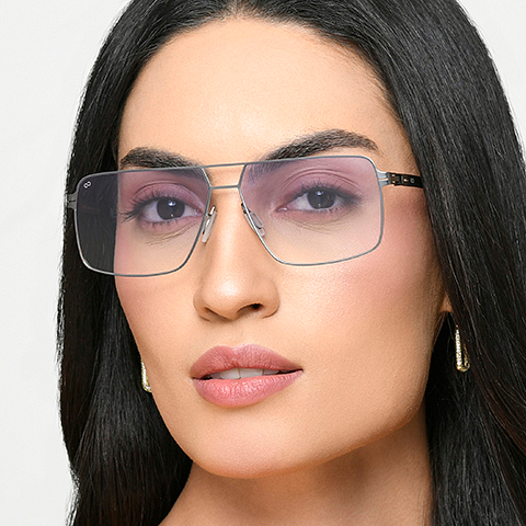 Vincent Chase Online Mid Gunmetal Full Rim Rectangle right side