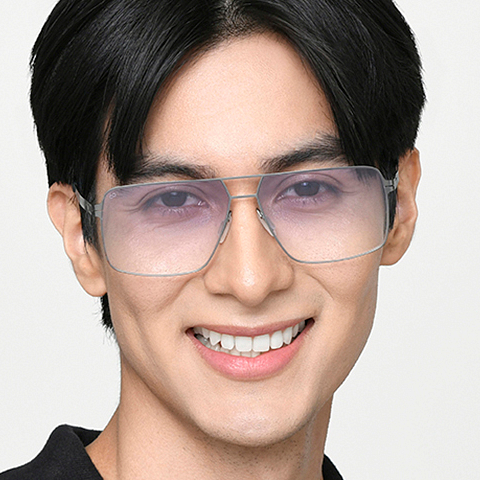 Vincent Chase Online Mid Gunmetal Full Rim Rectangle right side