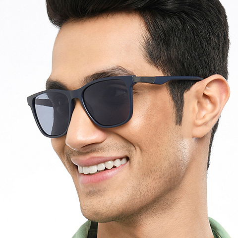 Vincent Chase Polarized Sky Blue Full Rim Square right side