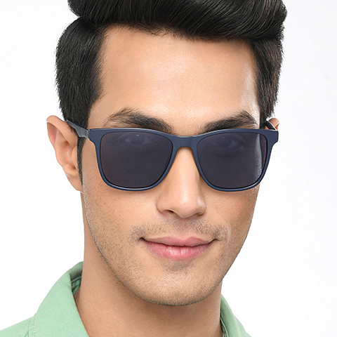 Vincent Chase Polarized Sky Blue Full Rim Square left side