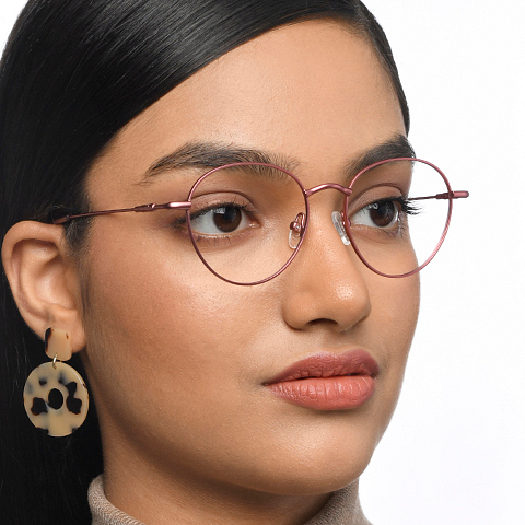 Vincent Chase Online Pink Full Rim Round left side