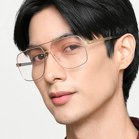 コレクション VISIONAIRE SUBSCRIPTION 39 PLAY Buy Pink Gradient Golden Full Rim Geometric Vincent Chase INDOOR