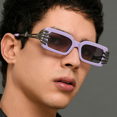 Vincent Chase Online Purple Full Rim Rectangle left side