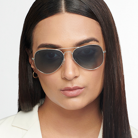 Vincent Chase Online Silver Full Rim Aviator right side