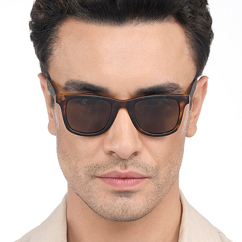 Buy Tortoise Brown Full Rim Square Shape Vincent Chase Style