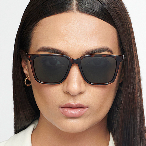 Vincent Chase Polarized Tortoise Full Rim Square left side