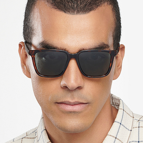 Vincent Chase Polarized Tortoise Full Rim Square left side