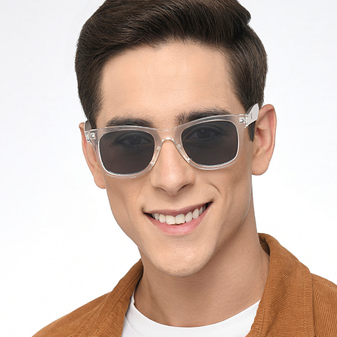 Vincent Chase Polarized Crystal Transparent Full Rim Wayfarer right side Vincent Chase Polarized Crystal Transparent Full Rim Wayfarer right side