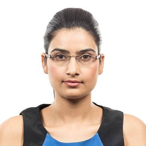 Lenskart Air Online  Rimless Rectangle right side