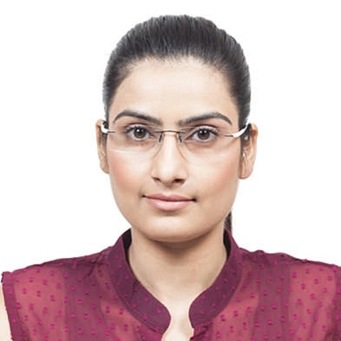 Lenskart Air Online Black Rimless Rectangle left side Lenskart Air Online Black Rimless Rectangle left side