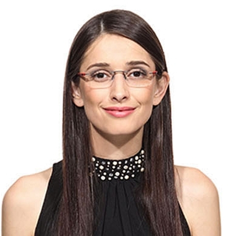 Lenskart Air Online Black Rimless Rectangle right side