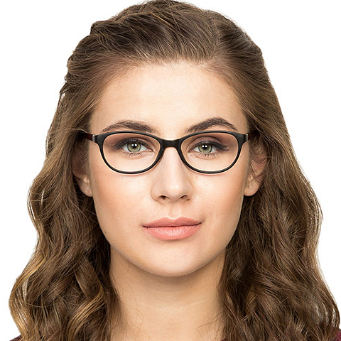 Lenskart Air Online Black Full Rim Cat Eye left side