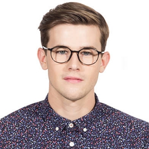 Lenskart Air Online Black Full Rim Round left side